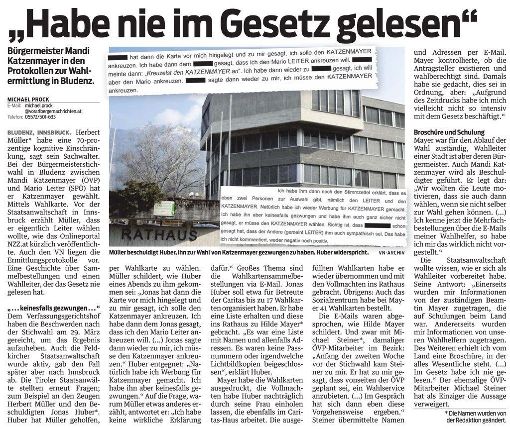 Protokolle zur Wahlermittlung machen Zerwürfnis zwischen Rot und Schwarz deutlich.