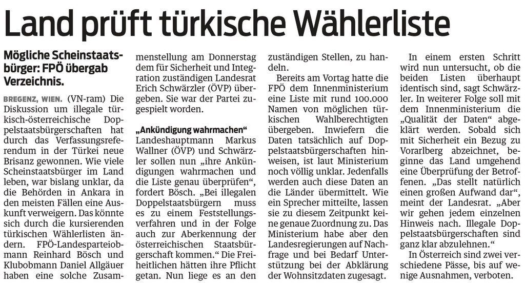 Von 287 mutmaßlichen illegalen Doppelstaatsbürgern sind 19 übrig geblieben.