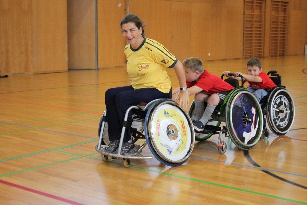 Beweglich auch mit Rolli