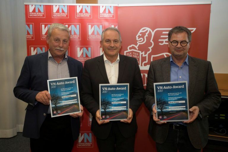 Walter Maier (Montfortgarage), R. Schneider (Strolz), Rudolf Schwarz (Bürglegarage).