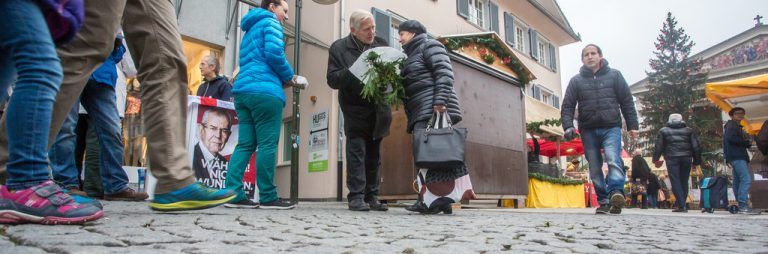 Weihnachtliches mobilisieren: In Dornbirn 