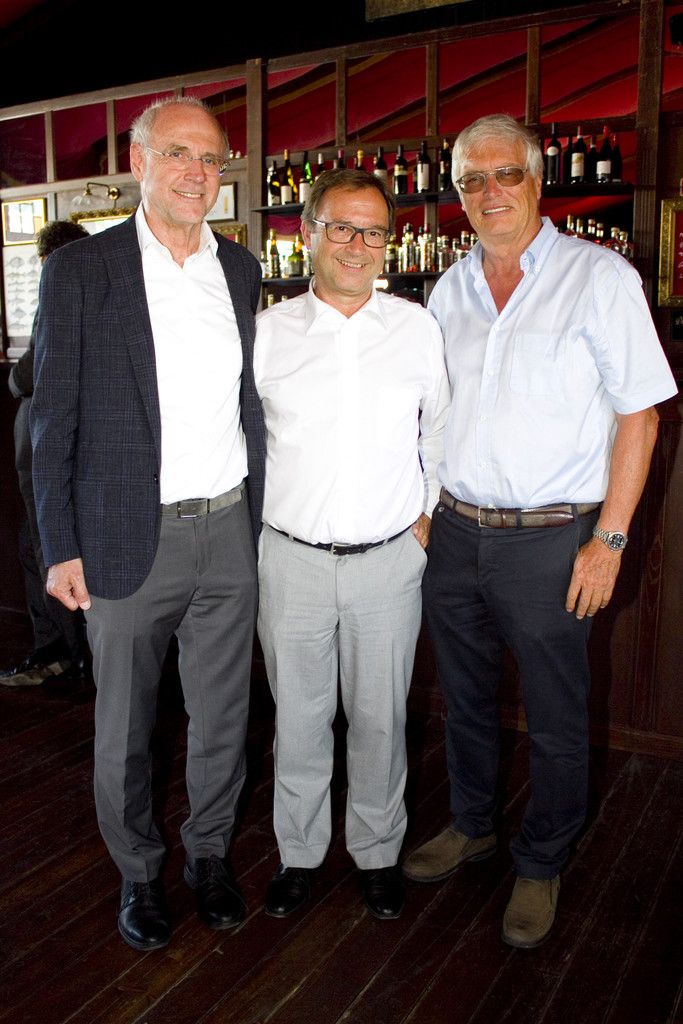 Wolfgang Blum (l.), Werner Böhler und Herbert Blum.