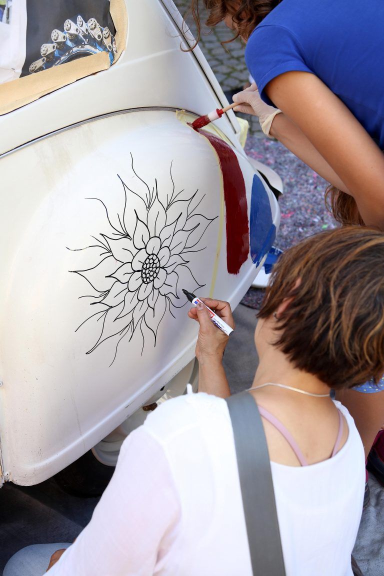 Erwünschter "Vandalismus" in der Feldkircher Marktgasse