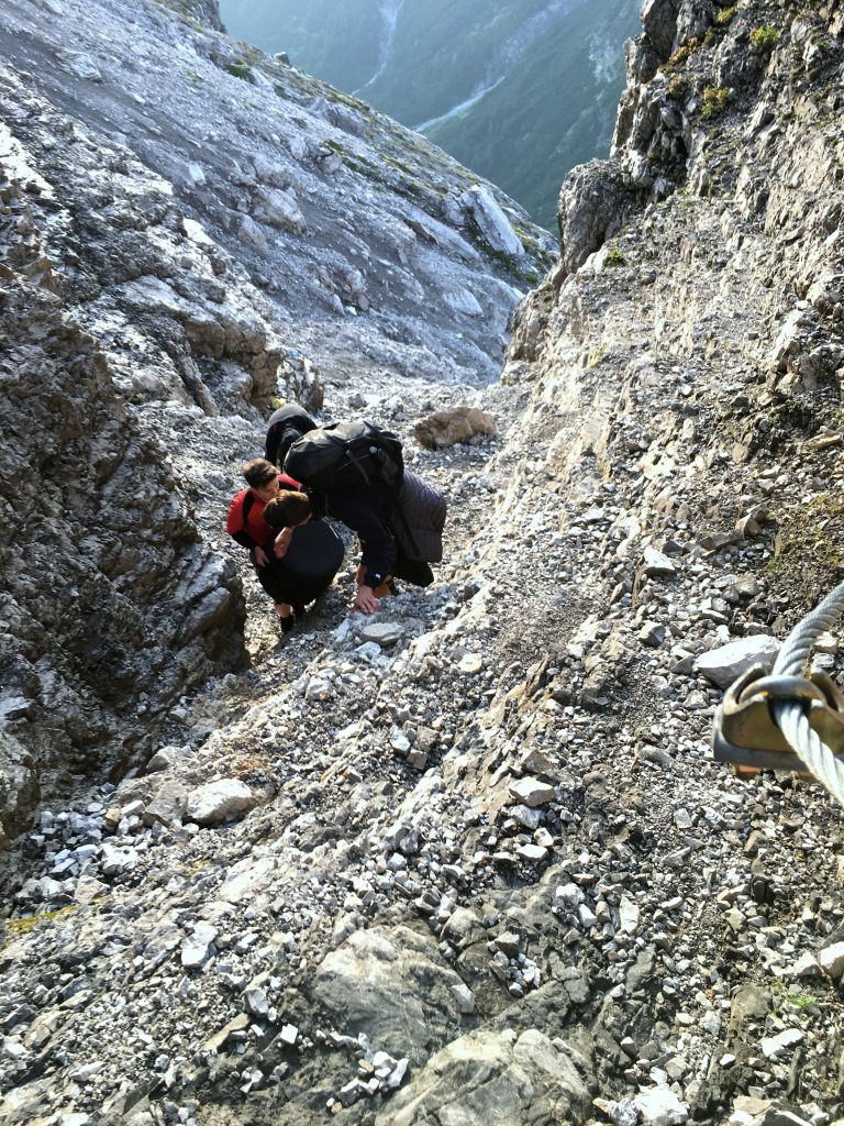 Noch mühsamerer Aufstieg auf den Roggelskopf.