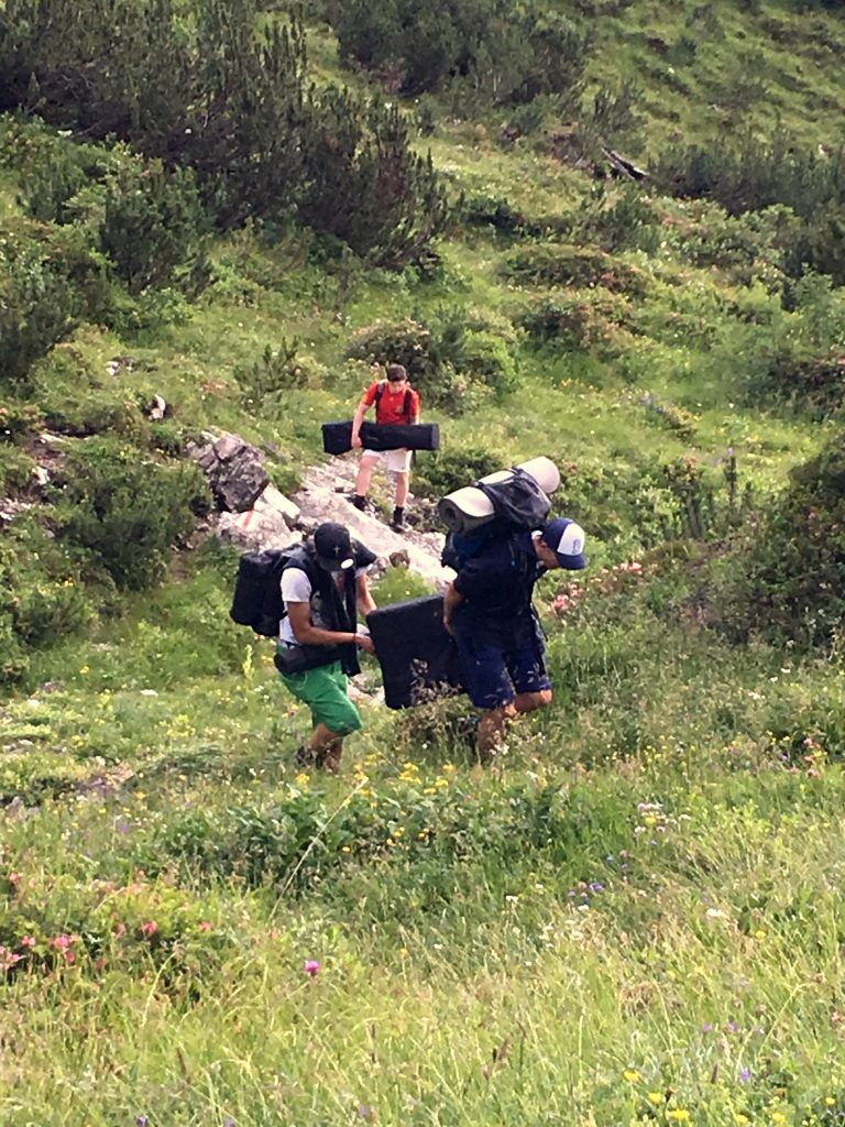 Mühsamer Aufstieg auf den Roggelskopf.