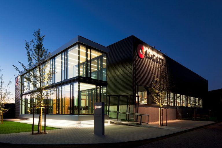 Das Gebäude des Etiketten-Spezialisten Logett in Frastanz. Logett