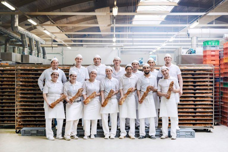 Das stolze Team der Alois Hammerl Landbäckerei. Für zwölf eingereichte Brote gab es sieben Mal Gold und fünf Mal Silber. Sutterlüty