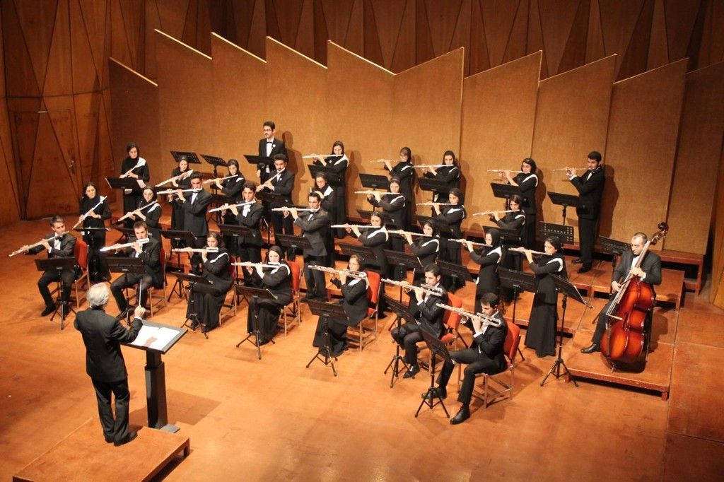 Flötenchor Tehran Flute Choir musiziert in Feldkirch Vorarlberger