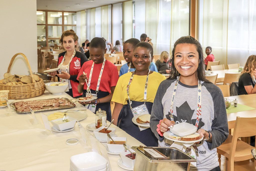 Zufriedene Touristen