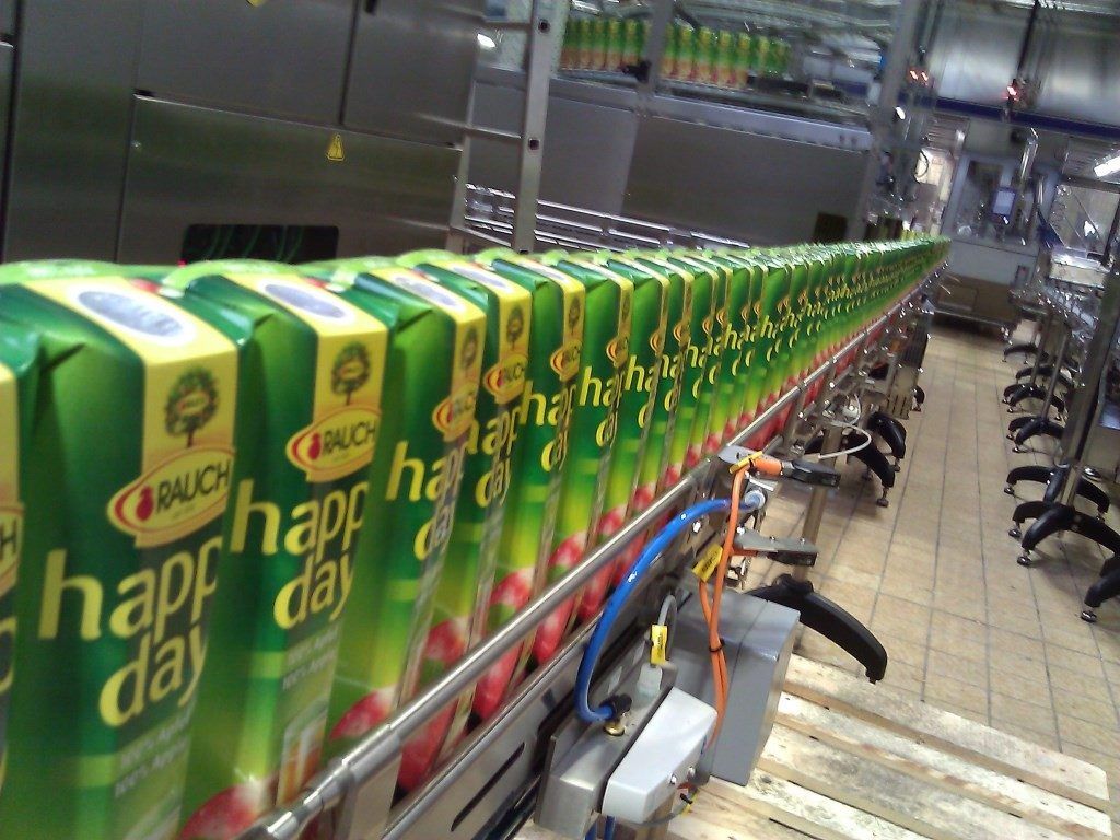 Start-up und Retro-Apfelsaft