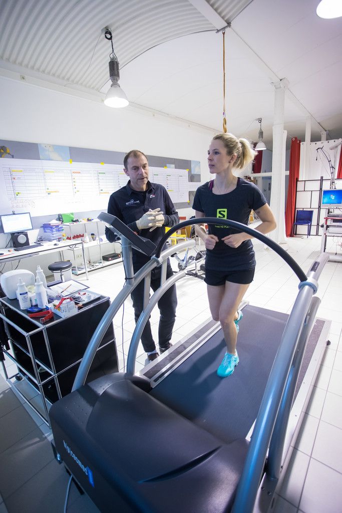 Nina Jenny beim Leistungstest.