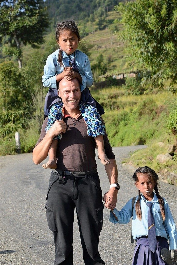 Nepal-Fan mit Herz
