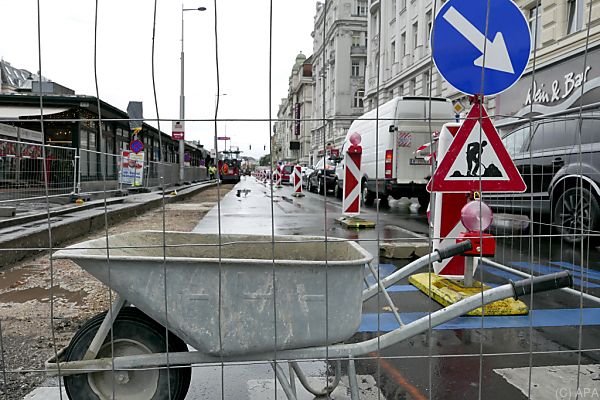 Baustelle Linke Wienzeile: Wenig Probleme im Frühverkehr