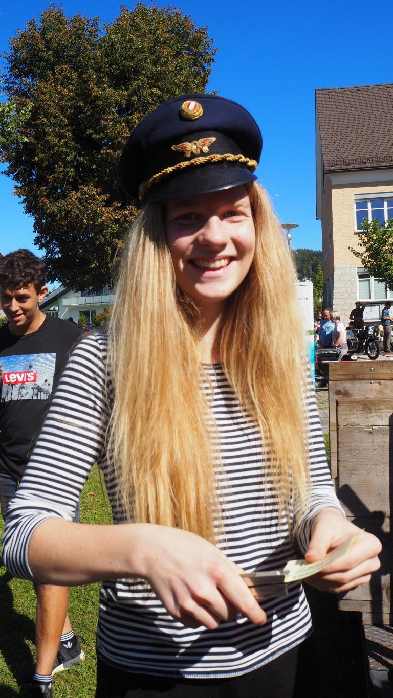 Franziska war als Schaffnerin im Einsatz. Egle