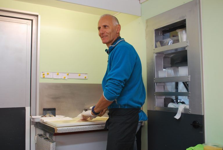 Bruno Pasolli bei der Arbeit.