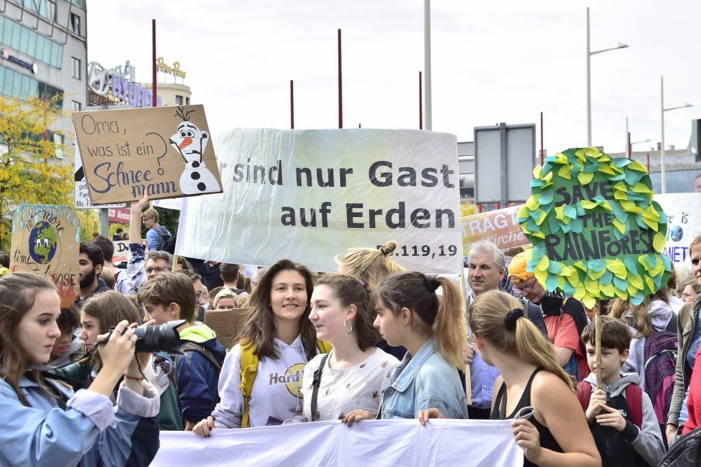 Rekordbeteiligung bei Klimademos in Österreich