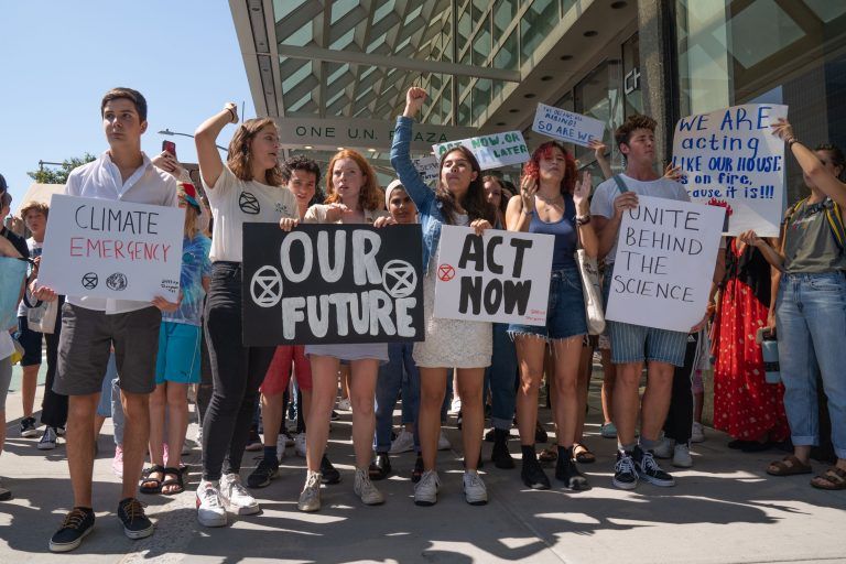 Seit einem Jahr gibt es die Fridays for Future-Bewegung, Hier protestierten Jugendliche Ende August in New York. APA