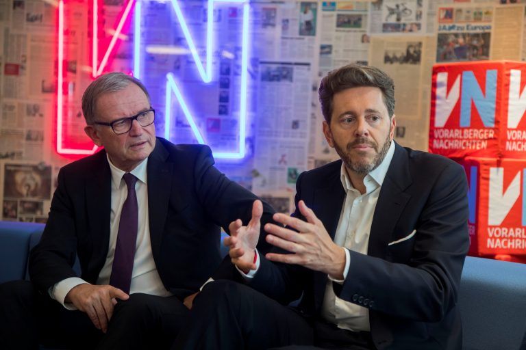 Wirtschaftskammergeneralsekretär Karlheinz Kopf und Präsident Harald Mahrer. VN/Paulitsch