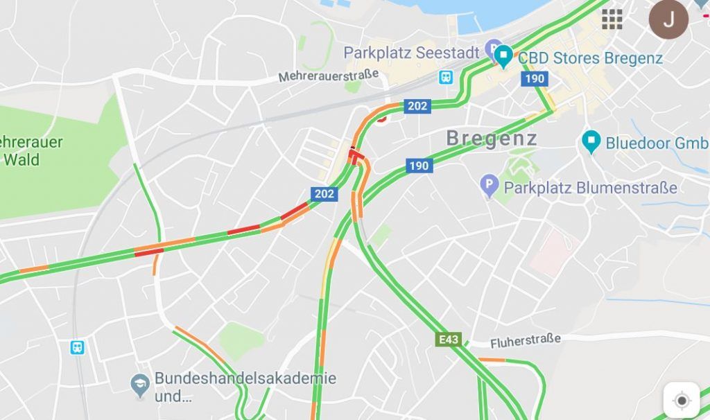 Unfall beim Bregenzer Citytunnel
