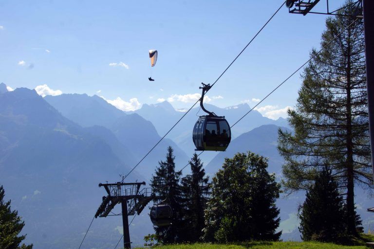 Am Muttersberg fand die Lehrlingsmesse statt. Erste Gespräche wurden bereits in der Gondel geführt. E/C