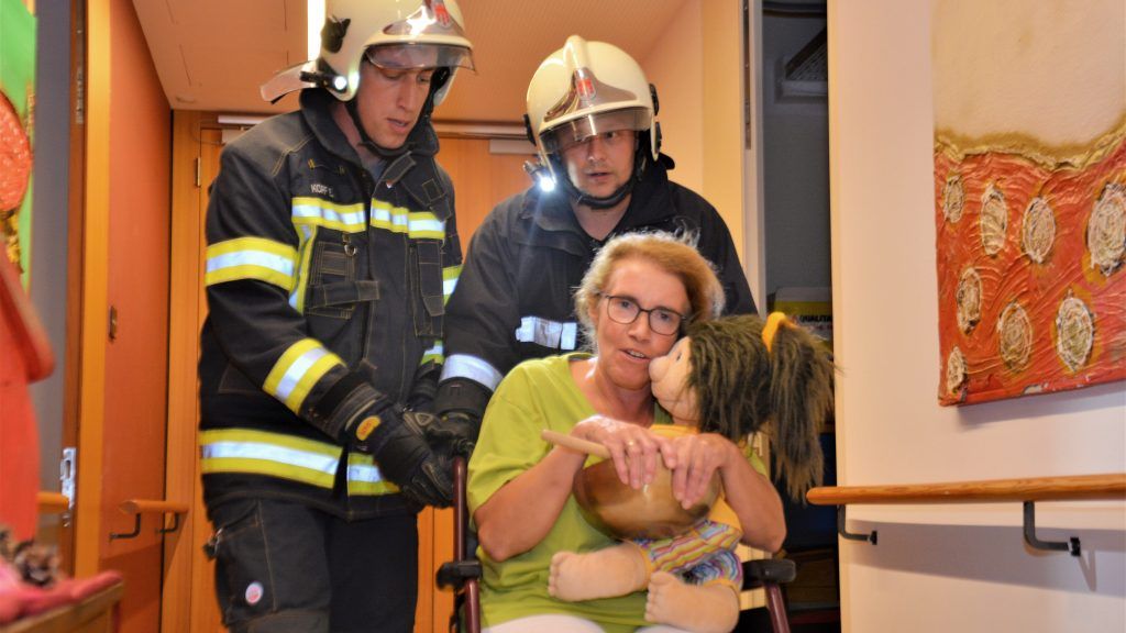 Brandalarm im Vorderlandhus als Übungsszenario
