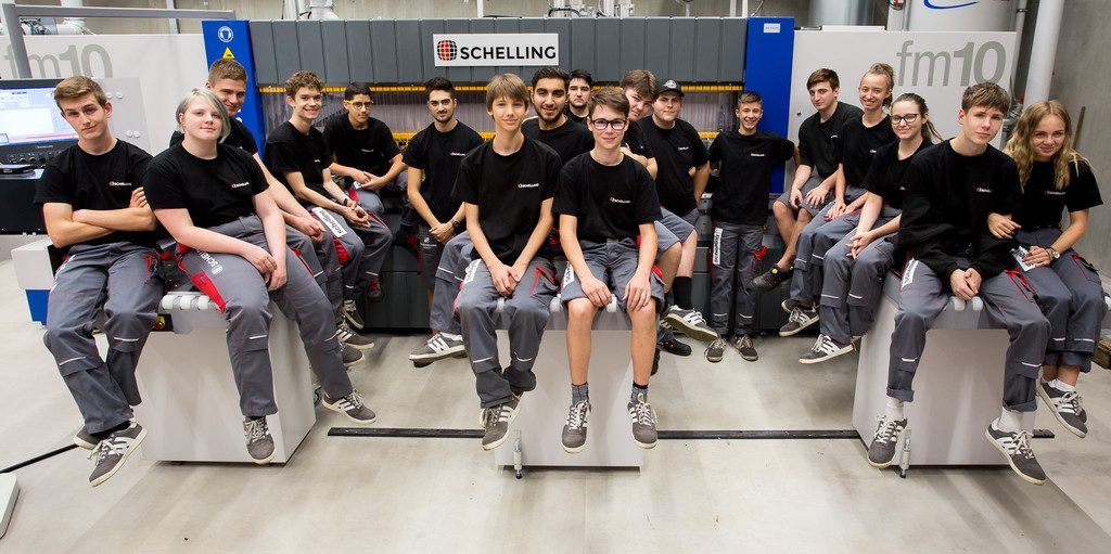 18 motivierte Lehrlinge