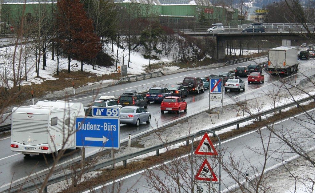 Temporäres Abfahrverbot in Bludenz
