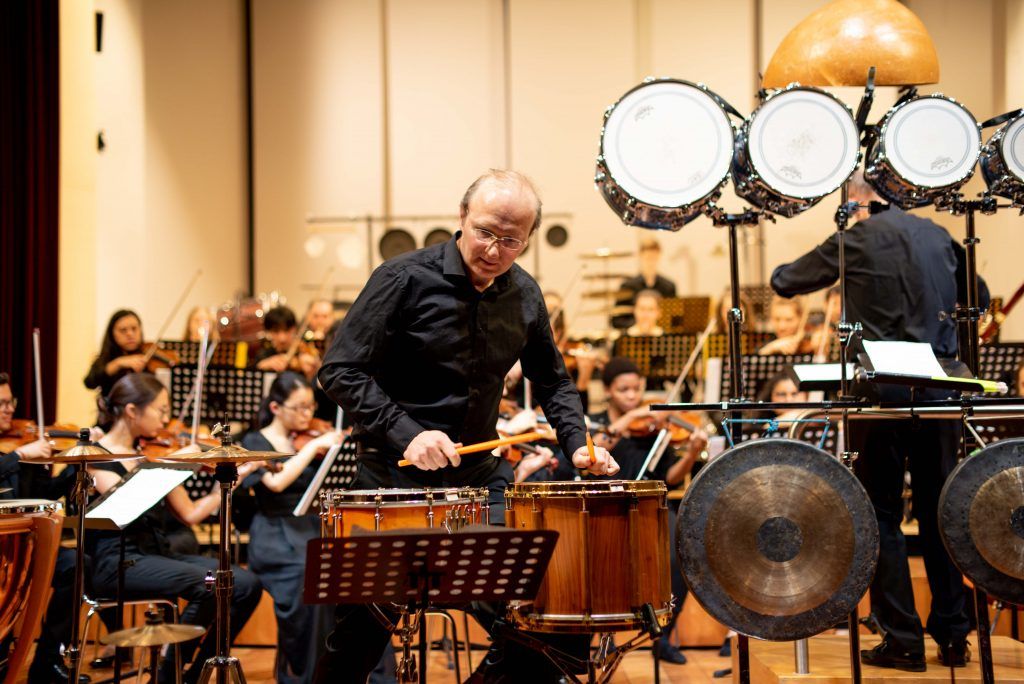 Konzert mit Pauken, Trommeln und Gongs