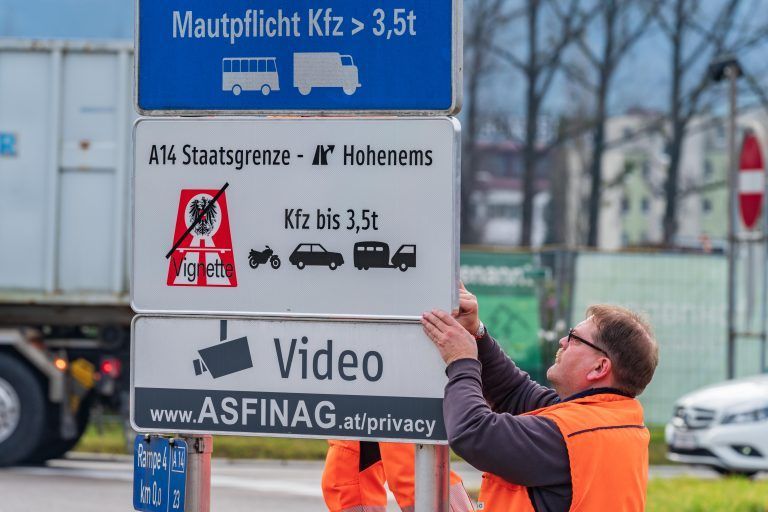Seit 15. Dezember 2019 gilt die Vignettenpflicht erst ab Hohenems. VN/Stiplovsek