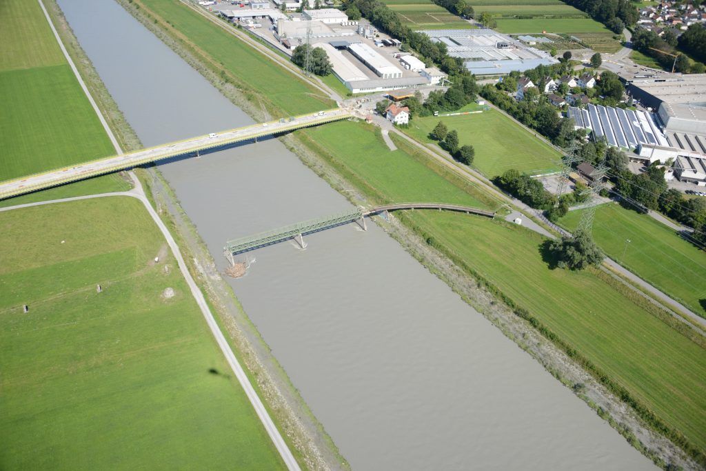 Die Dienstbahnbrücke  war einmal