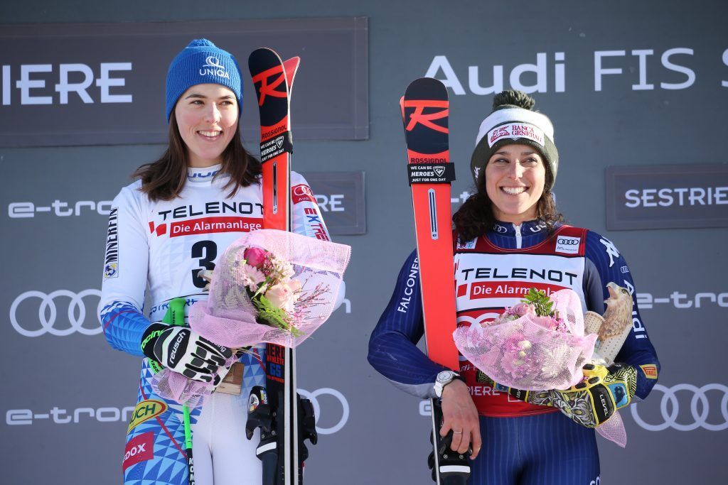 Brignone und Vlahova teilen sich Sieg in Sestriere