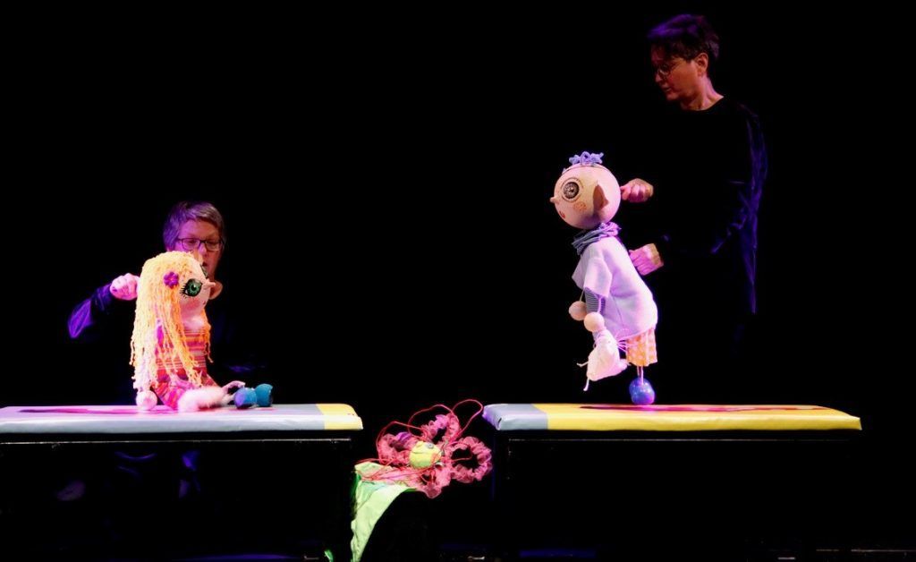 Puppentheaterparty mit allem, was dazugehört