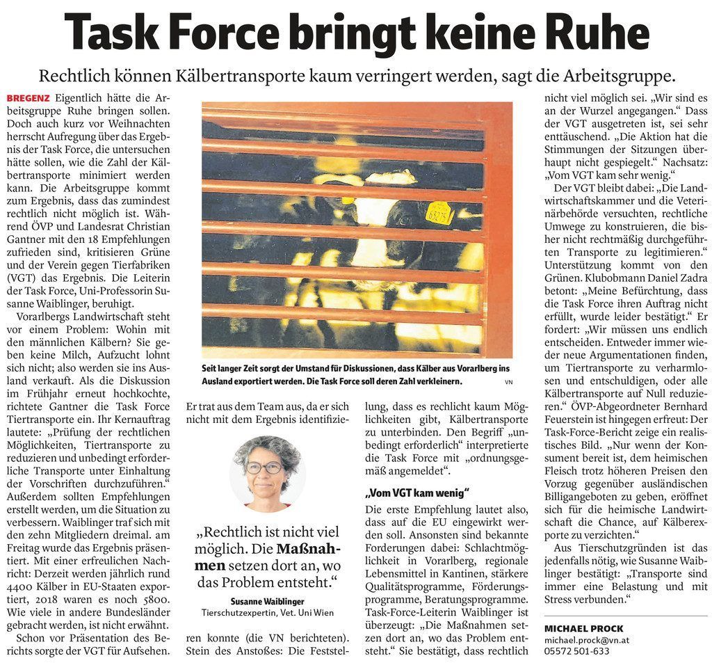 Tierschutz in Land und Bund