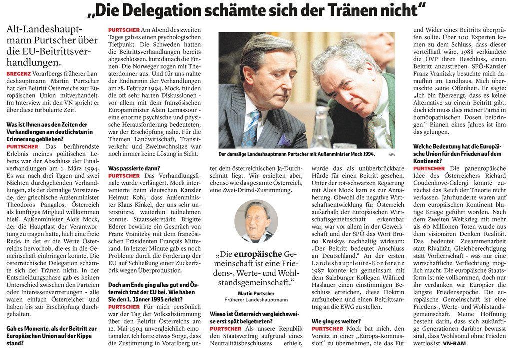 Paneuropäische Vorreiterrolle