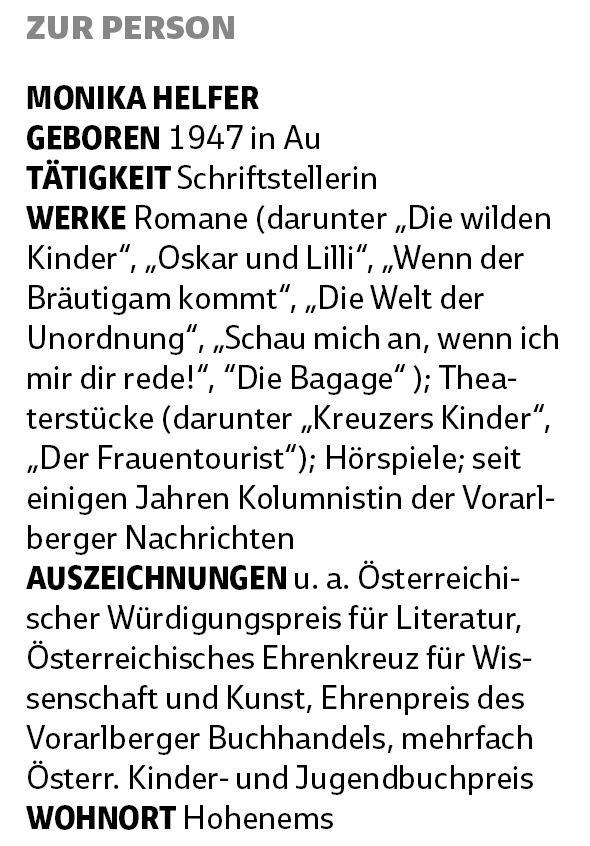 Monika Helfer zu ihrem Buch "Die Bagage"