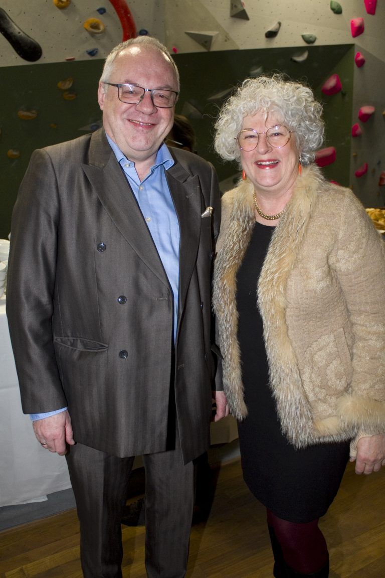 Harald Pöttinger (Alpine) und Medizinerin Ursula Doringer