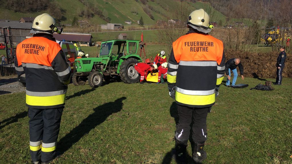 Vorarlberg: Traktorunfall in Reuthe