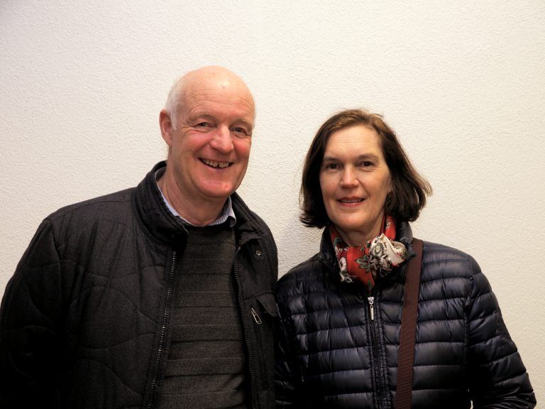 Künstler Hermann Präg mit Manuela.