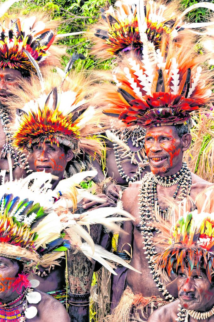 Beim jährlichen Festival in Goroka präsentieren die Stämme ihren Körperschmuck.