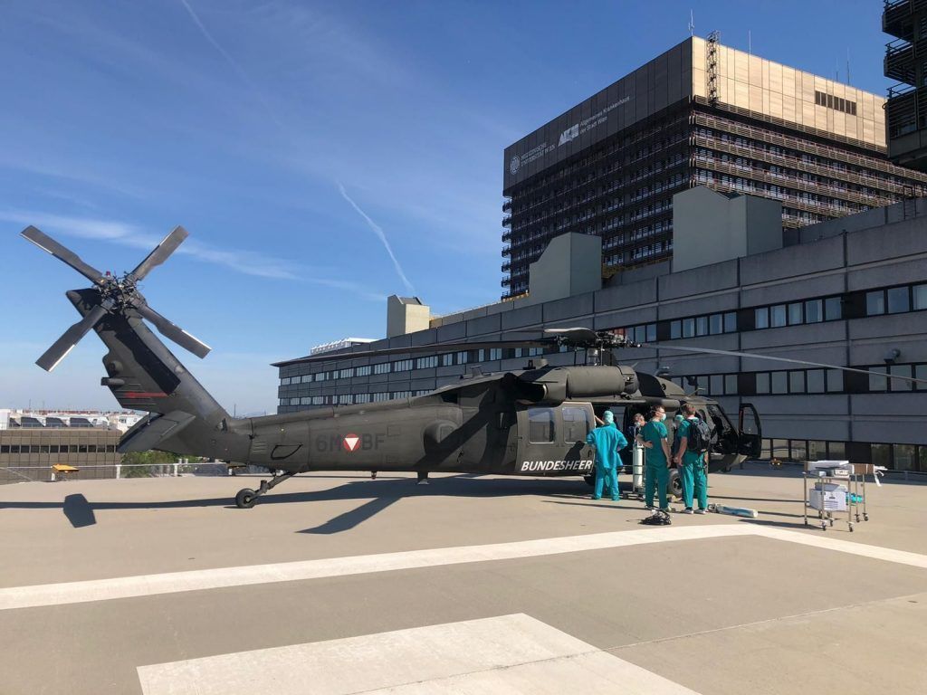 Bundesheer fliegt Bludenzer Covid19-Intensivpatient nach Wien