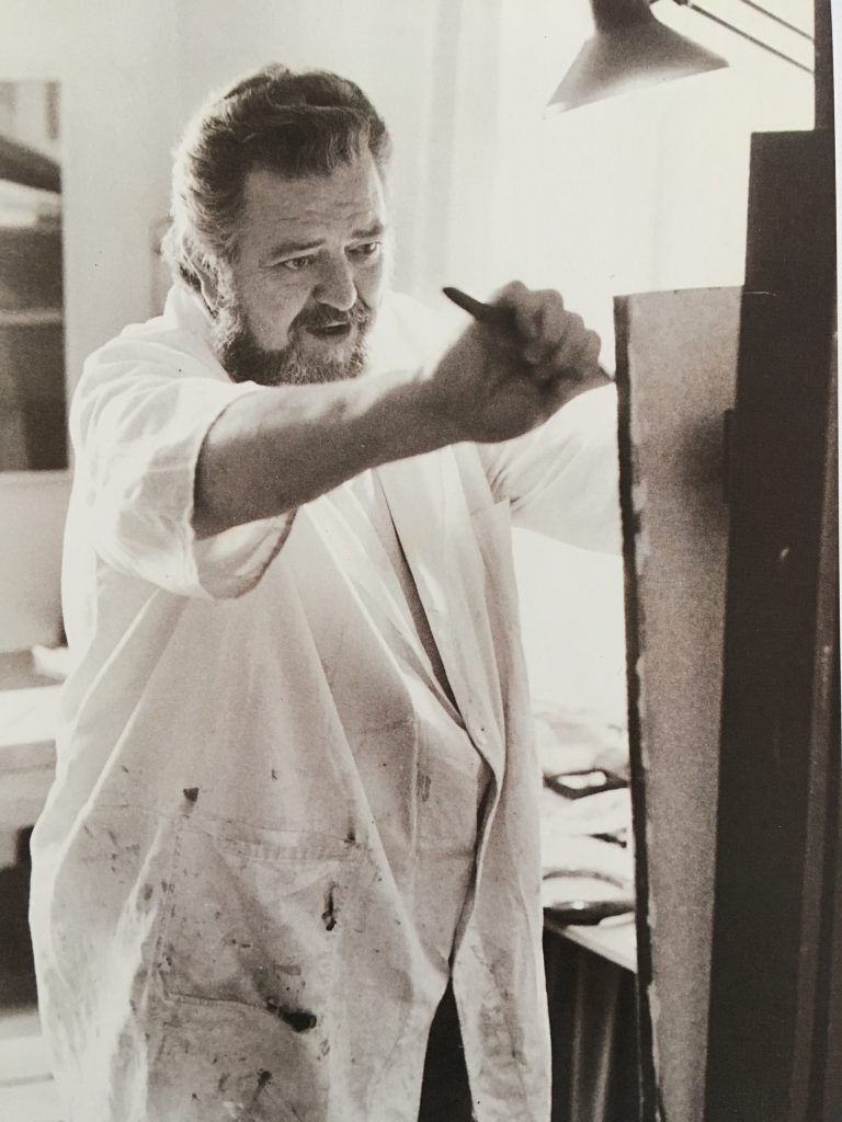 Fritz Pfister im Atelier. <span class="copyright">Privat</span>