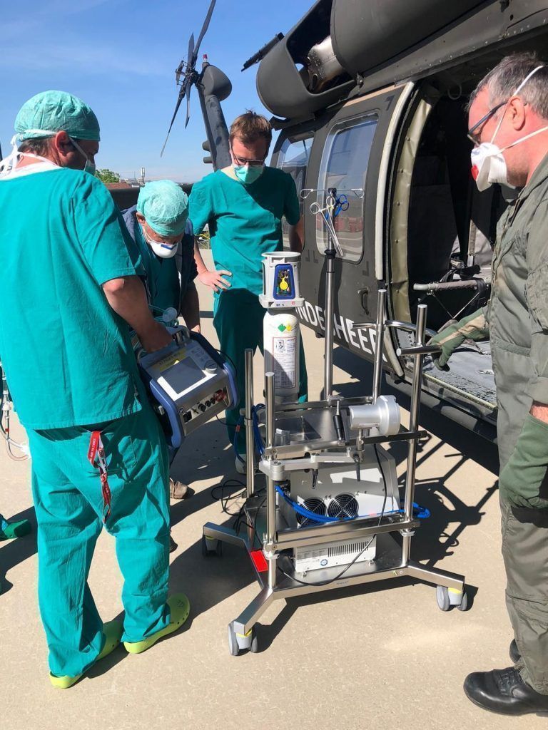 Bundesheer fliegt Bludenzer Covid19-Intensivpatient nach Wien