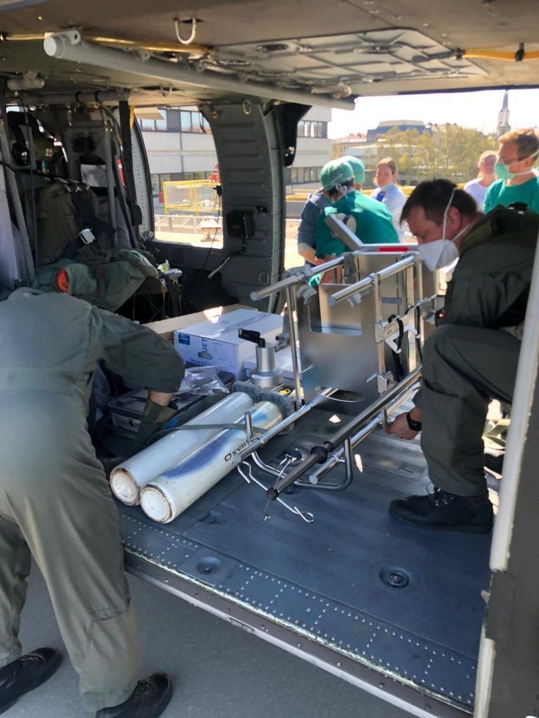 Bundesheer fliegt Bludenzer Covid19-Intensivpatient nach Wien