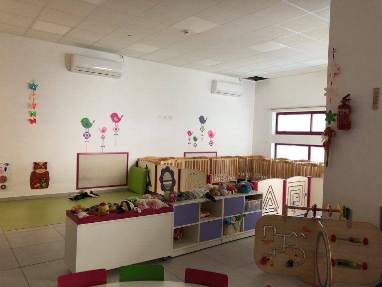 Der Raum für die Gruppe der sechs- bis 15-monatigen Kinder in der Kindertagesstätte.