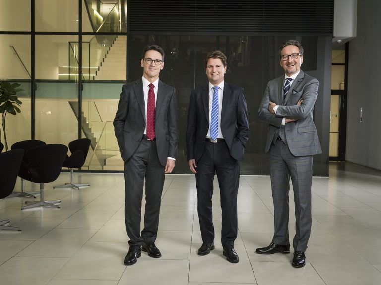 Hypo-Vorstand: Wilfried Amann, Michel Haller und Johannes Hefel. fasching
