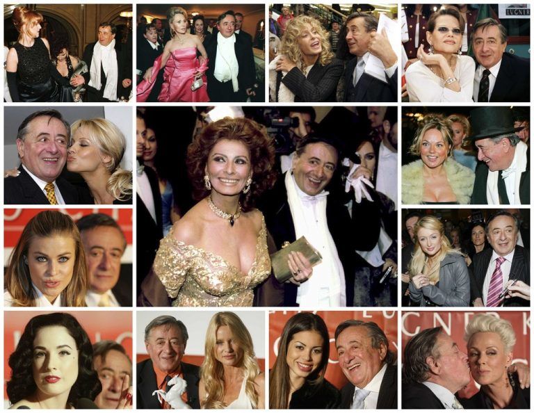 Lugners Gäste-Coups: Sophia Loren (1995), Sarah Ferguson (1997), Pamela Anderson (2003), Paris Hilton (2007) und Kim Kardashian (2014). Reuters