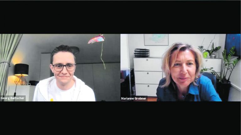 Marianne Grobner (Organisationsentwicklerin) im Gespräch mit Georg Burtscher.