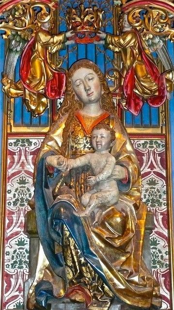 Mehrerauer Gnadenbild: Madonna mit Kind aus der Zeit um 1500.