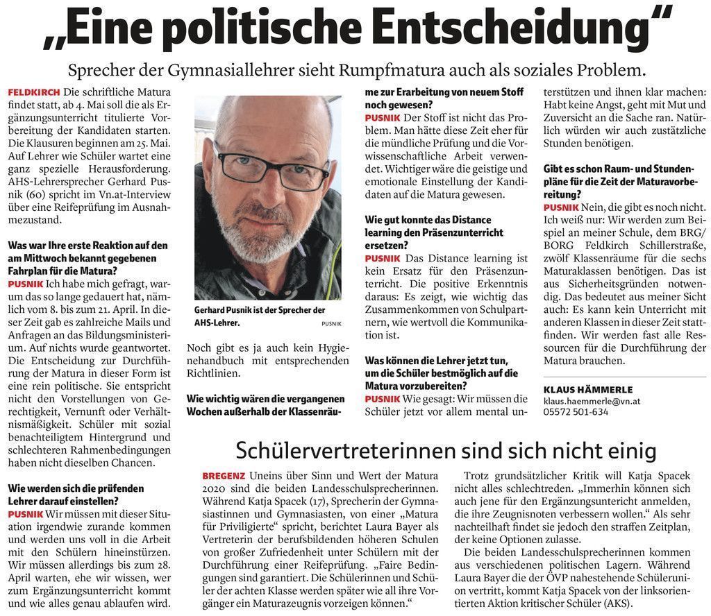 „Eine politische Entscheidung“