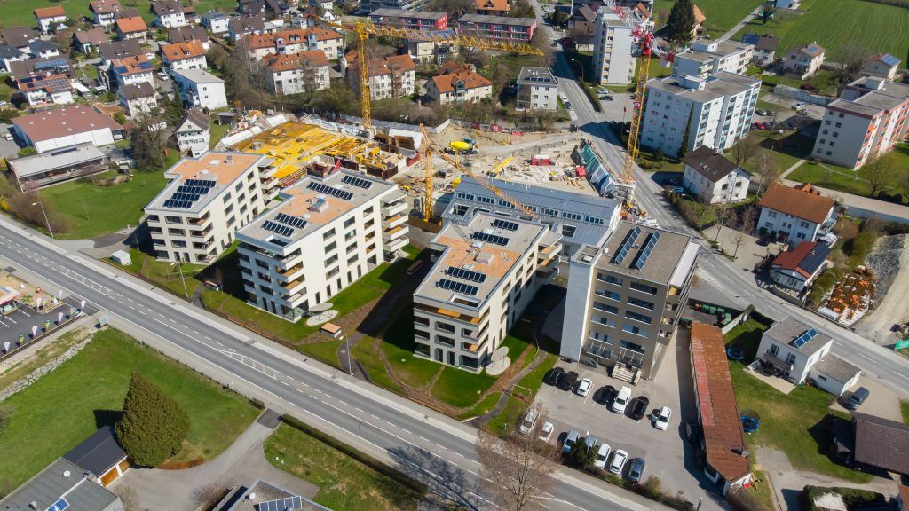 In Lochau wächst auf Werksgelände neues Wohnquartier